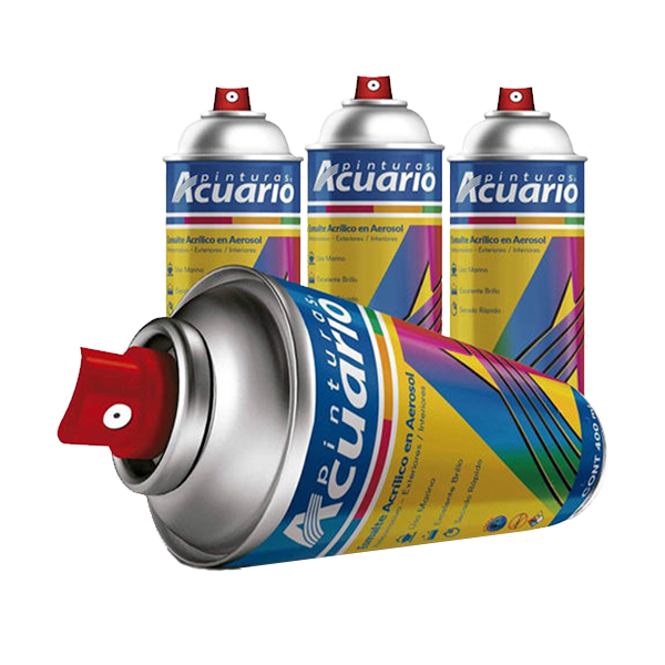 latas de pintura en spray