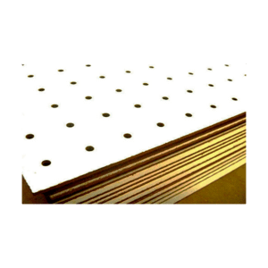 madera prefabricada tipo carton perforado en presentacion de plancha