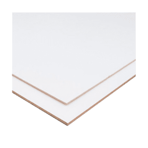 madera prefabricada tipo mdf colores y pizarron en presentacion de pliego