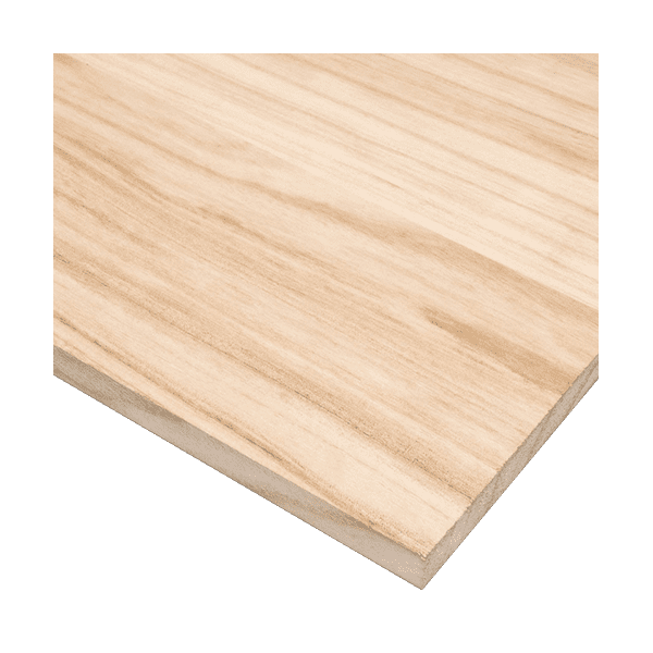 madera prefabricada tipo paulownia en presentacion de plancha