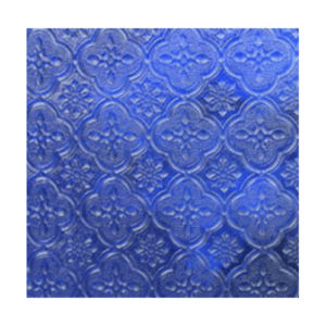 vidrio ojo de buey azul en presentacion de plancha con grosor de 3mm