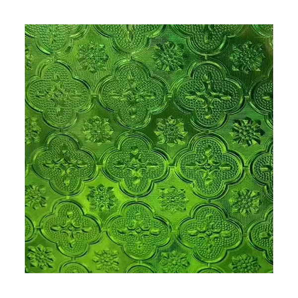 vidrio ojo de buey verde en presentacion de plancha con grosor de 3mm