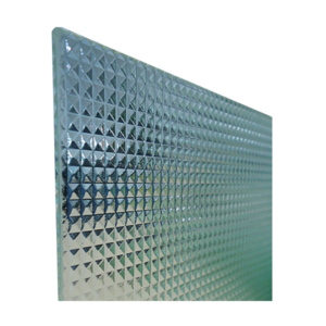vidrio piramide en presentacion de plancha con 3mm de grosor