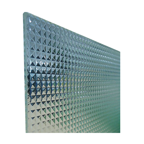vidrio piramide en presentacion de plancha con 3mm de grosor