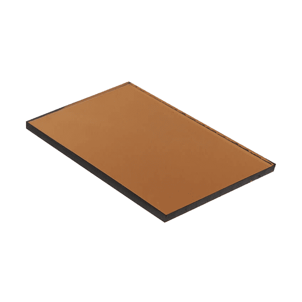 vidrio reflectivo bronce en presentacion de plancha con 5mm de grosor