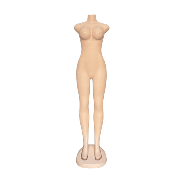 maniquí de dama sin cabeza color beige