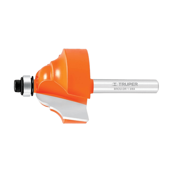 broca router doble romana c/balero color naranja y plateada
