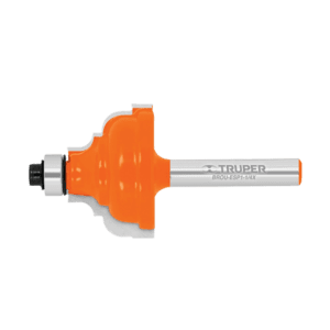 broca router española con balero color naranja y plateada