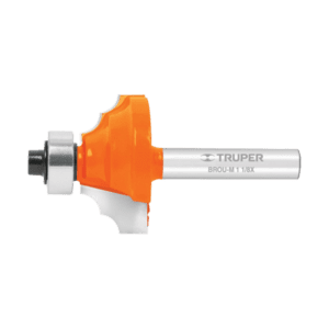 broca router moldura clásica con balero color naranja y plateada