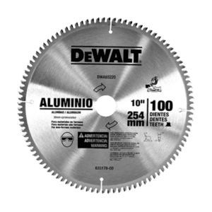 disco de sierra par aluminio color plateada