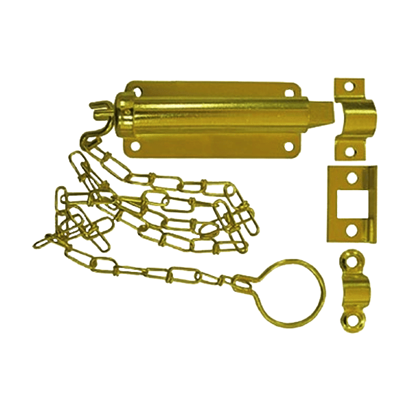 pasador con cadena color dorado