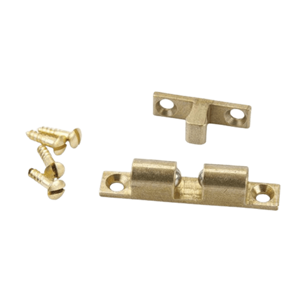 resbalon de bola laton color dorado con sus tornillos