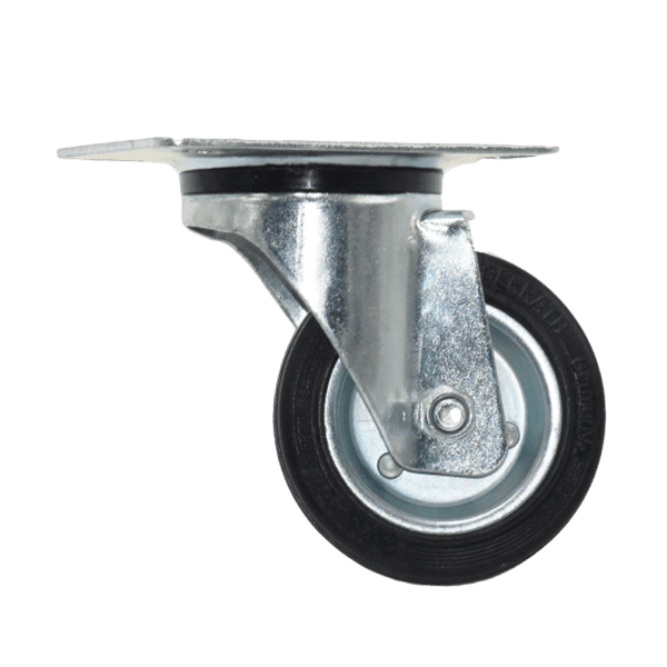 rodo de metal plataforma de hule color negro