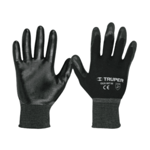 par de guantes negros de nitrilo