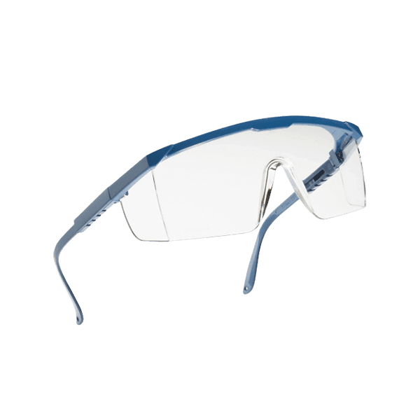 lentes, transparentes marco azul
