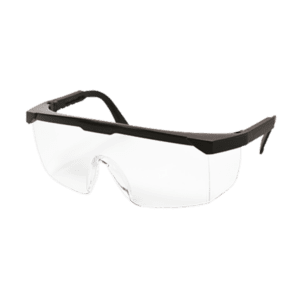lentes transparentes con marco negro