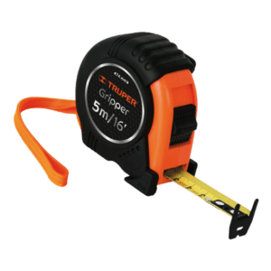 metro plastico negro con naranja