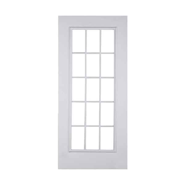 puerta de metal 15 luces