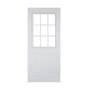 puerta de metal 9 luces