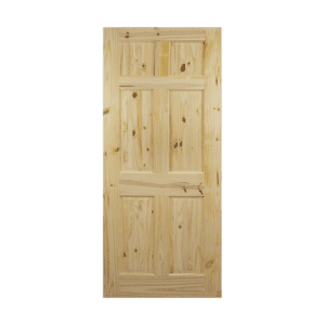 puerta radiata 6 tableros con nudo
