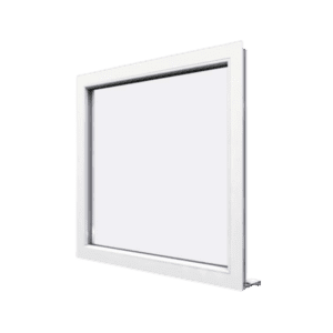 ventana de pvc fija color blanco