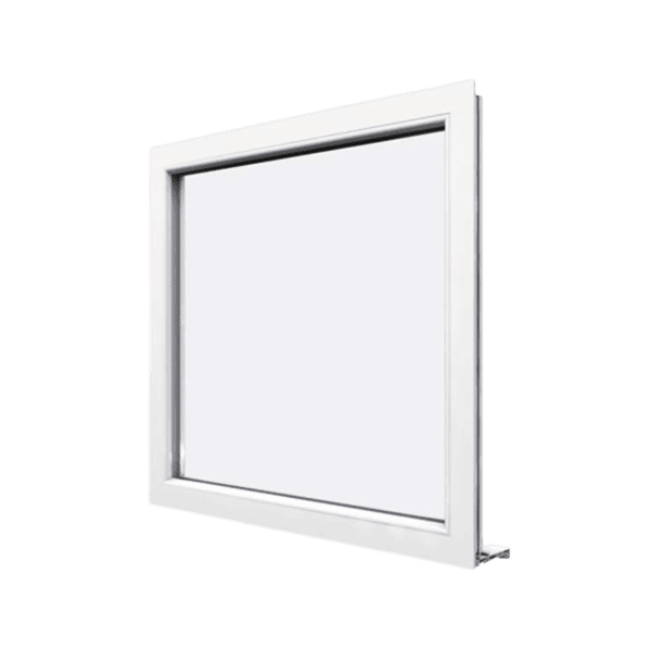 ventana de pvc fija color blanco