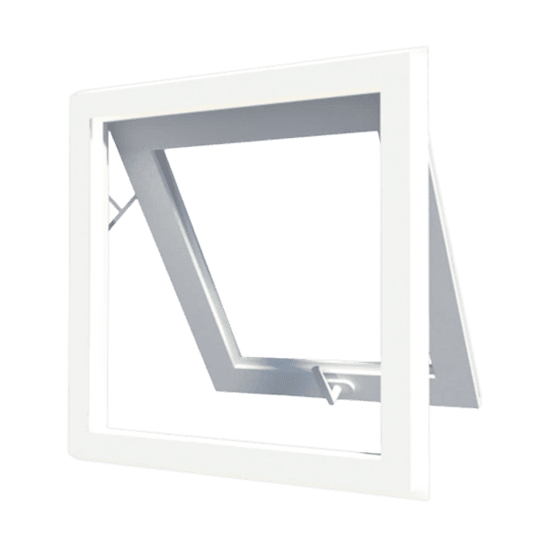 ventana de pvc tipo proyectable color blanco