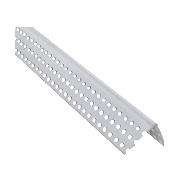 pedazo de esquinero de metal color blanco para tablayeso